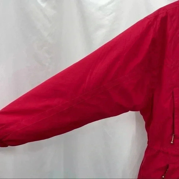 Nordica Women’s Red Long Insulated Coat Jacket 8 Zip/Snap Closure 6 Pockets - Picture 4 of 14